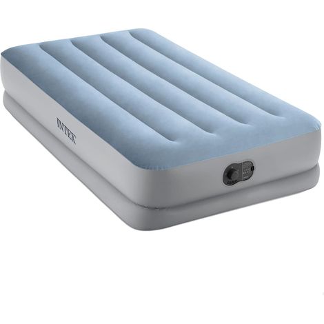 Matelas gonflable 1 personne – Hauteur confort 36 cm – Gonfleur électrique USB intégré – Portable et robuste – Capacité 136 kg (1/5)