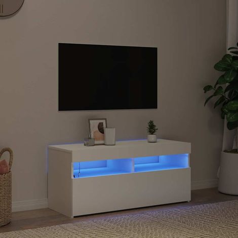 Mueble de TV con luces LED 90x35x40 cm
