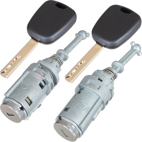 Inserti per serratura porta anteriore sinistra e destra per Citroen C3 2002-, set da 2 pezzi. (1/2)