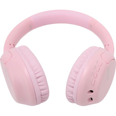 Casque sans fil supra-auriculaire L700 avec prise en charge de carte mémoire et mode LINEIN, Bluetooth, microphone intégré pour téléphone et ordinateur portable, rose (1/4)