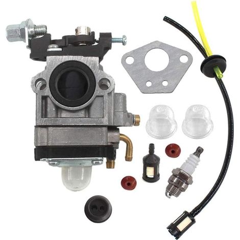 Carburateur pour 2 Cycle 43 CC PowerMate Pcv43 Motoculteur Ardisam Tremblement de Terre Tarière E43 300486 11334 51.7 CC Fuel Line Tune Up Kit