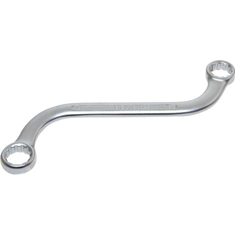 Llave doble abierta BGS 30745 acero cromado mate 21 cm
