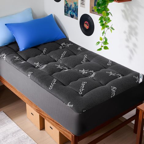 Surmatelas 90x200 cm, sur Matelas 1 Personne en Viscose de Bambou (1/5)