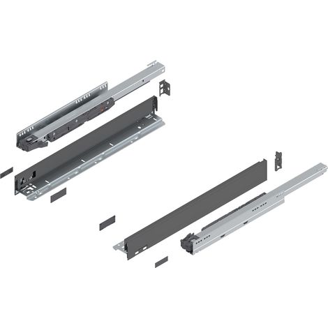 BLUM LEGRABOX pure SET Höhe N, BLUMOTION S, 40kg, NL 550, Oriongrau