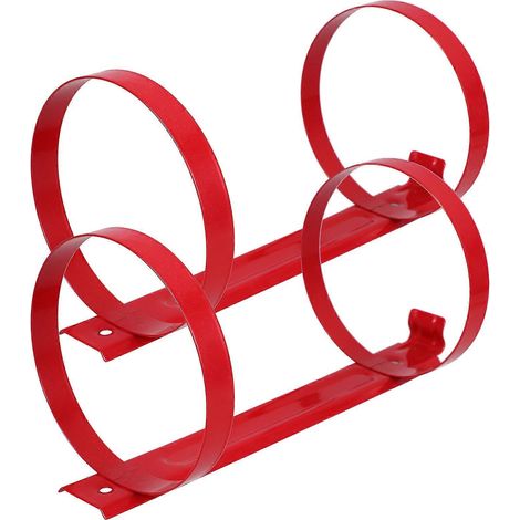 Support universel pour extincteur, support pour extincteur en situation d'urgence, acier au carbone durable, 27 x 12,6 x 12,6 cm, lot de 2 (1/5)