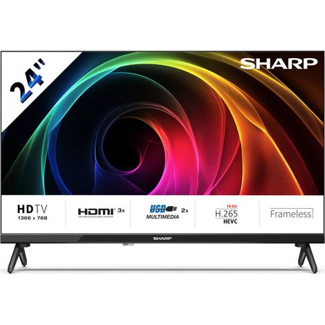 Sharp 24HA1205E Fernseher 61 cm (24") HD Schwarz (1/4)