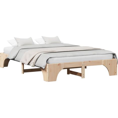 Maison Exclusive - Estructura de cama Natural 150 x 200 cm Madera