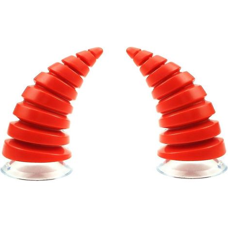 Klaxon de casque de moto, autocollant décoratif pour casque de vélo électrique, klaxon de casque rouge (1/5)