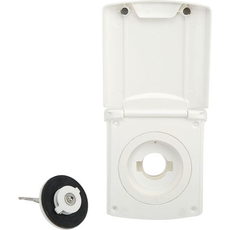Robinet de remplissage d'eau douce par gravité avec 2 clés, verrouillable, IP44, avec filtre d'entrée pour camping-car, bateau et caravane. (1/5)