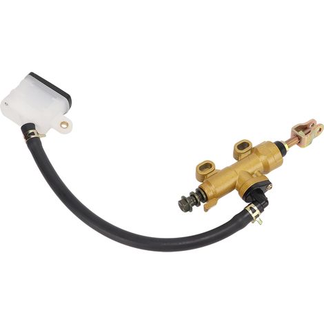 Kit maître-cylindre de frein arrière hydraulique universel pour moto tout-terrain et quad, avec réservoir et coupelle d'huile carrée. (1/5)