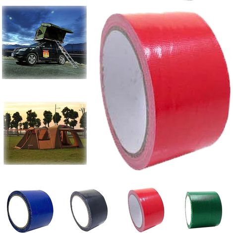 Hochklebendes Klebeband für Planen, universelles Reparaturklebeband für Planen, Markisen und Zelte – 5 m – Rot