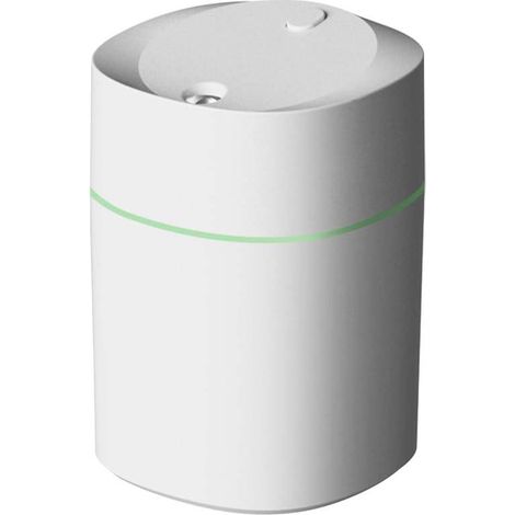Humidificateur d'air portable à brume froide de bureau, silencieux et compact, avec veilleuse colorée (blanc). (1/5)