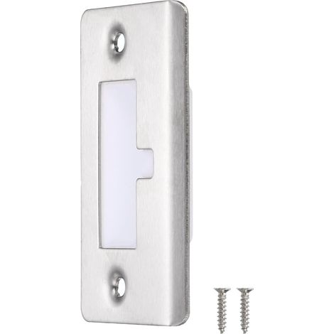 Plaque de Gâche de Porte 76mm x 40mm Argent (1/5)
