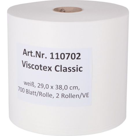 Tejido Viscotex Classic absorbente Blanco, 29x38cm 700 feuilles (por 2)