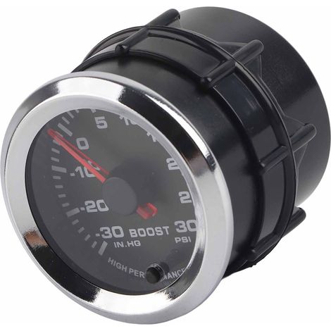 Manomètre turbo universel 52mm -30 à 30 PSI, aiguille à LED 7 couleurs pour voiture 12V, camion ou bateau (1/5)