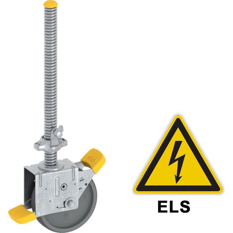 Layher Lenkrolle 1000 mit elektrisch leitfähigem Polyurethan-Belag