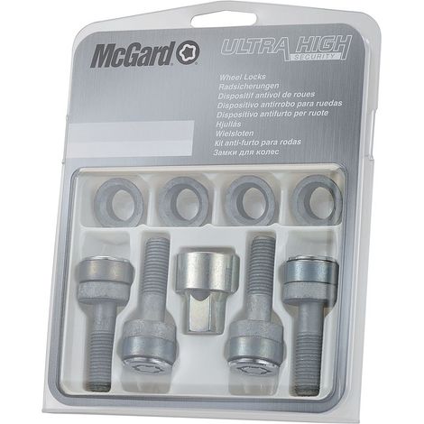 4 VIS DECALEES SL MCGARD M12X1.25/ 60°/ LONG. 30MM/ Ø17MM