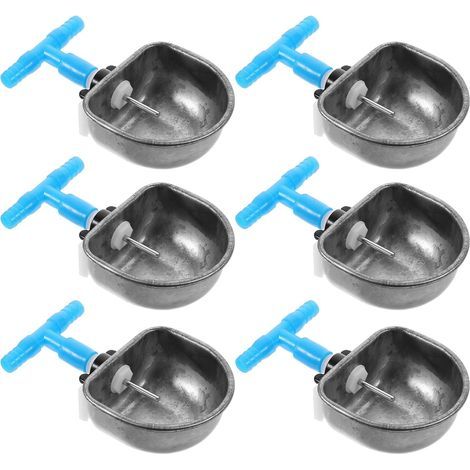 6 pièces Abreuvoir Lapin INOX Bol Automatique Capacité pour Cage Clapier Distributeur Eau Anti-Morsure pour Alimentation Confort Lapins (1/5)