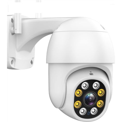 Caméra de sécurité à domicile Caméra IP HD 8MP extérieure 4K H.265 sans fil Wifi PTZ caméra AI suivi 5MP caméra de vidéosurveillance de sécurité P2P Surveillance vidéo iCsee APP ( Color : 1 UK , Size (1/5)