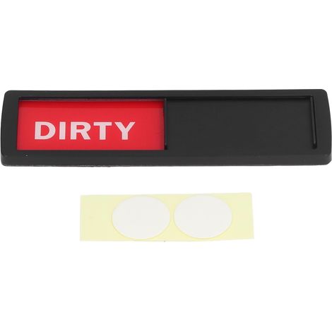 Ortviai Magnet pour lave-vaisselle – Indicateur « Propre/ Sale » réversible, aimant puissant avec stickers, noir rouge vert (1/4)