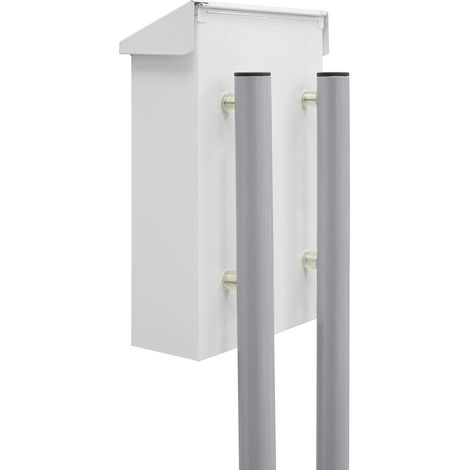 ARREGUI STT02 Supporto a terra per Cassette postali Arregui, supporto verticale da interrare, altezza 150 cm, argento (1/5)