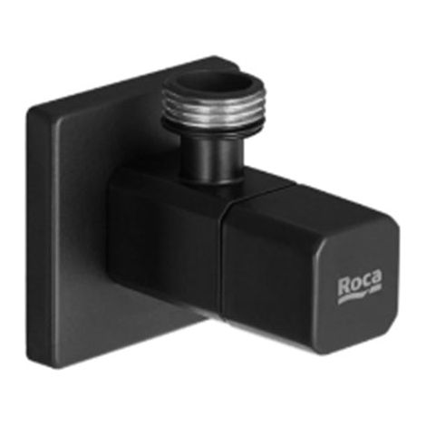 ROCA A5251707NB AQUA Square Llave de Corte 1/2" 1/2" Válvula Cerámica Negro Mate - ref: A5251707NB (1/2)