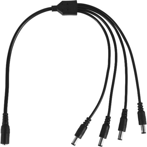 Adattatore splitter di alimentazione CC da 1 a 4 porte, cavo adattatore per telecamere di videosorveglianza (1/5)