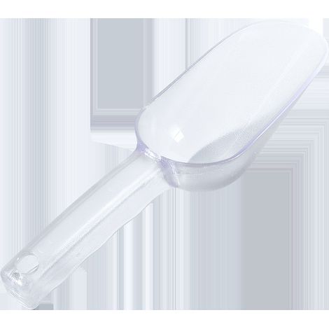 BEBUSINGOTO Cuillère à Crème Glace Cuillère Glace Pelle à Glace Alimentaire Bonbons Glaçon Pelle à farine en Polystyrène sèche transparent (1/5)