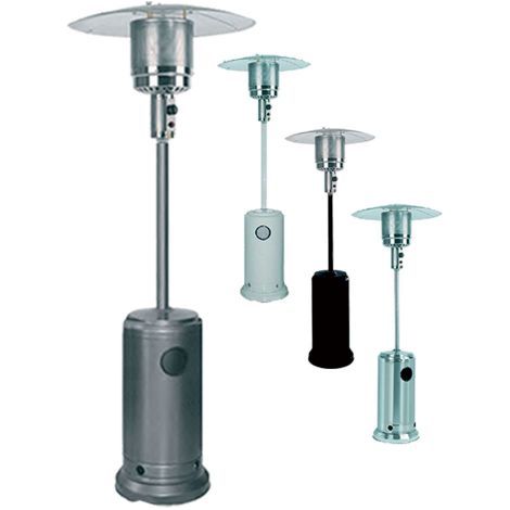 Stufa Kasart aerea patio a fungo a gas 80 cm verniciata nera riscaldamento per esterno e interno (1/5)