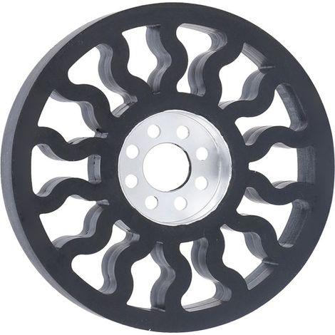 Pièces de robot industriel, moyeux de roue en alliage d'aluminium, pneus en silicone, pièces de rechange pour roues, 5613-0014-0072, diamètre extérieur 72 mm. (1/5)