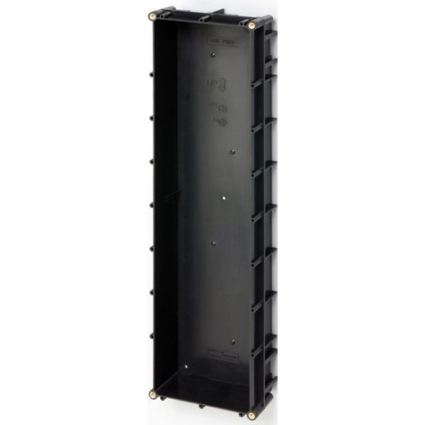 Aiphone GT-4B Einbaugehäuse aus schwarzem ABS, Installation von 4 GT-Modulen oder Monoblock-Platine