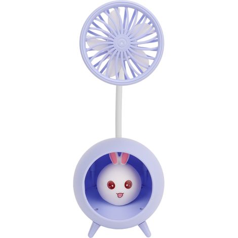 Lampe de bureau avec ventilateur, mini lampe LED au design mignon, lampe de table pour la maison, le bureau ou les voyages, lampe de nuit protectrice pour les yeux (1/5)