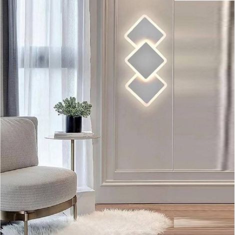 Trade Shop - ANWENDUNG MODERN TRIPLO ROMBI LED 14W ZU PARETE 3 KOLORATIONEN VON LIGHT AQ31-B3C - (1/5)