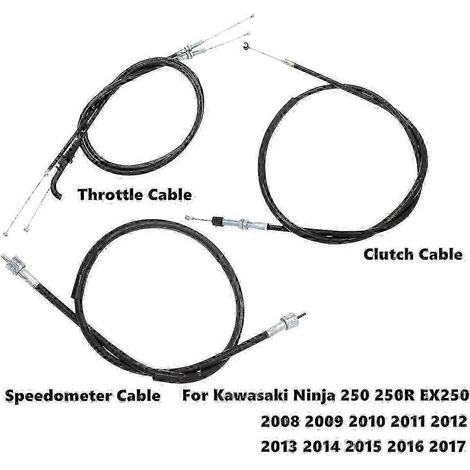 Câble d'embrayage/compteur de vitesse et d'accélérateur pour moto Kawasaki 250 250r Ex250 2008 2009 2010 2011 2012 2013 2014 2015 2016 2017( ) (1/5)