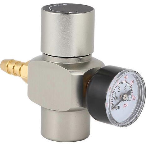 Régulateur CO2 mini avec manomètre, raccord rapide 3/8in, pour fût à bière et conteneur soda (1/5)