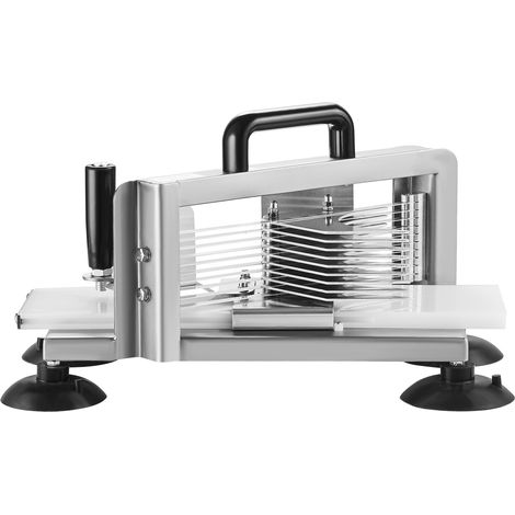 Mophorn professioneller Tomatenschneider – Präzisionsschnitt Die aus Edelstahl gefertigte Maschine bietet 1/4-Zoll-Schnittflächen und schneidet Tomaten, Gurken und Bananen problemlos