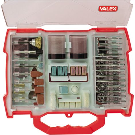 VALEX 1461687 Kit d'accessoires pour mini-perceuse (145 pièces)