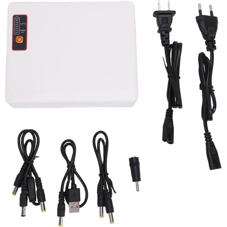 Mini-onduleur DC 20800 mAh avec batterie de secours, alimentation sans interruption pour routeur, modem, caméra de sécurité, prise USB Type-C (US). (1/5)