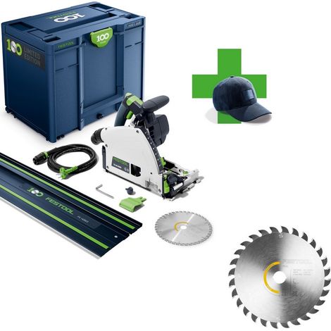 Festool Tauchsäge TS 60 KEBQ-Plus-FS 100Y 578221 + Kreissägeblatt 168x1,8x20 W28 (1/5)