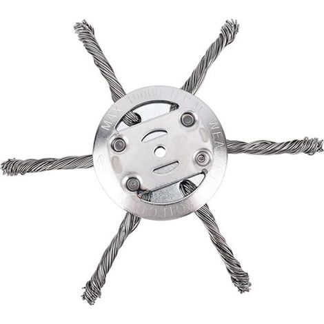 Drahtscheiben aus gedrehtem Stahl für mit Lithium-Akkus betriebene Freischneider, Set mit 6 Schneidköpfen (1/5)
