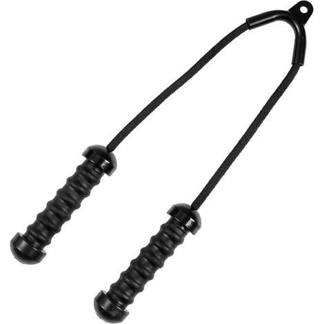 Poignée D'Entraînement pour Triceps, Poignée de Poitrine, Poignée Haute pour Traction vers Le Bas, Accessoires D'Équipement pour Entraînement en Salle de Sport, Noir (1/5)