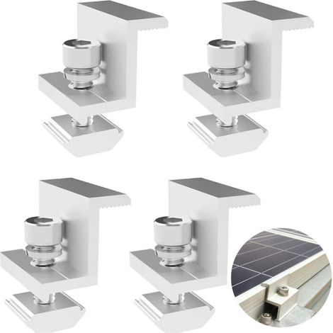 verstellbare Z-Halterungen für Photovoltaik-Solarmodule, 30-mm-Endklemme, Komplettpaket (1/5)