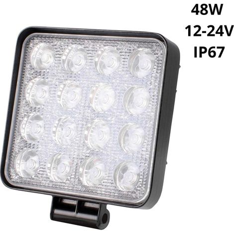 Faro LED 4x4 Todoterreno - 48W - 10-40V DC - 4 Pulgadas -