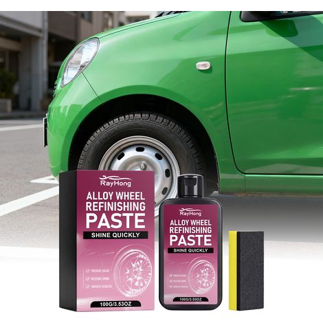 Car wheel refurbishing paste, aluminum alloy wheel cleaning, polishing, care, oxidation and scratch repair paste -- 100g + sponge -- BIEMMEDUE (1/5)