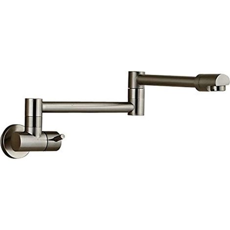 Robinet de cuisine remplisseur de pot Robinet d'évier de cuisine en Bronze noir pivotant robinet de cuisine évier robinet mural salle de bain grue mitigeur d'eau froide unique ( Color : Black bronze , (1/5)