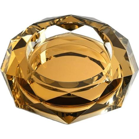 Cendrier en cristal élégant et unique, cadeau personnalisé, cendrier de luxe européen 12 cm (1/4)