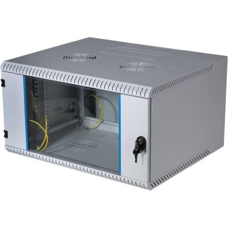 EFB-ELEKTRONIK 691612VGR.60 12U ACIER BOÎTIER MURAL, 12 UNITÉS DE HAUTEUR, 600 MM X 600 MM X 600 MM, GRIS CLAIR