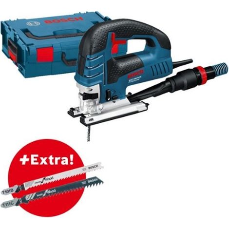 Bosch 0601513008 Sierra de calar GST 150 BCE 780W Prof corte 150mm Cambio SDS + 35 Hojas sierra T101B + L-Boxx