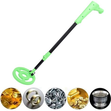Längenverstellbarer Metalldetektor, leichter LCD-Bildschirm von 66 bis 95 cm (26 bis 37,4 Zoll) und 15 cm (6 Zoll) Suchspule. (1/5)