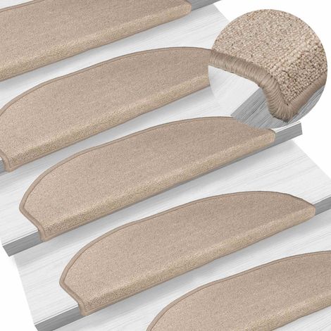 Maison Exclusive - Tappetini per scale autoadesivi 15 pz 80 x 24,5 x 3,5 cm (1/5)